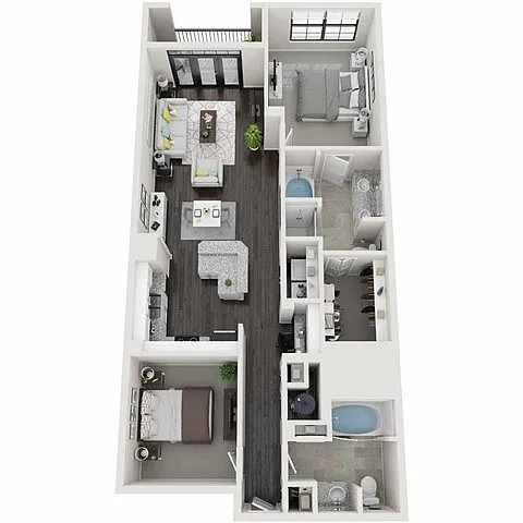 Floor plan Lenox Loft Premier