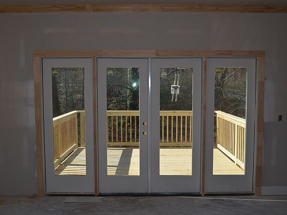 French doors to deck