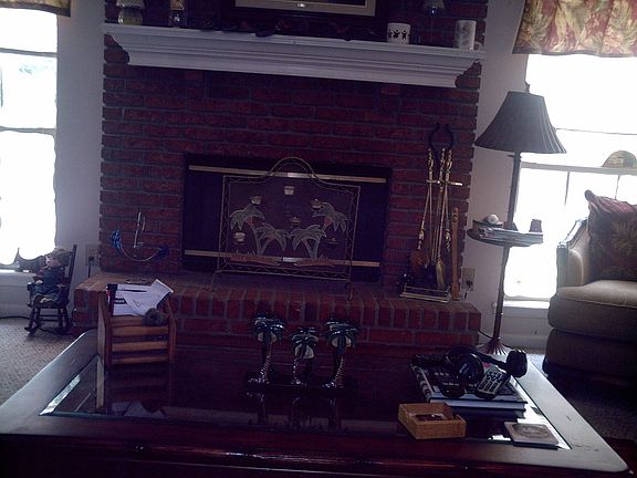 fireplace in family room
