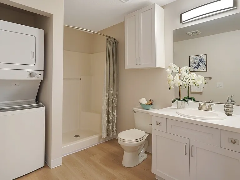Bathroom with In-Unit Washer/Dryer