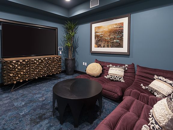 Private screening room at Reveal Playa Vista in Playa Vista, CA.