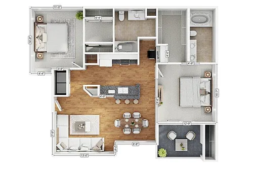 Floor plan 2A2