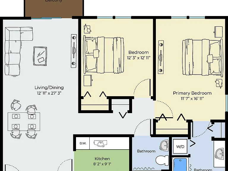 Two Bedroom F Two Bedroom F