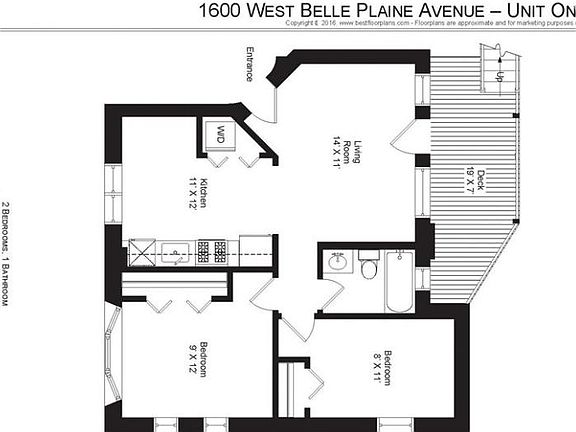 2nd image of 1600-1608 W Belle Plaine Ave #1-1600