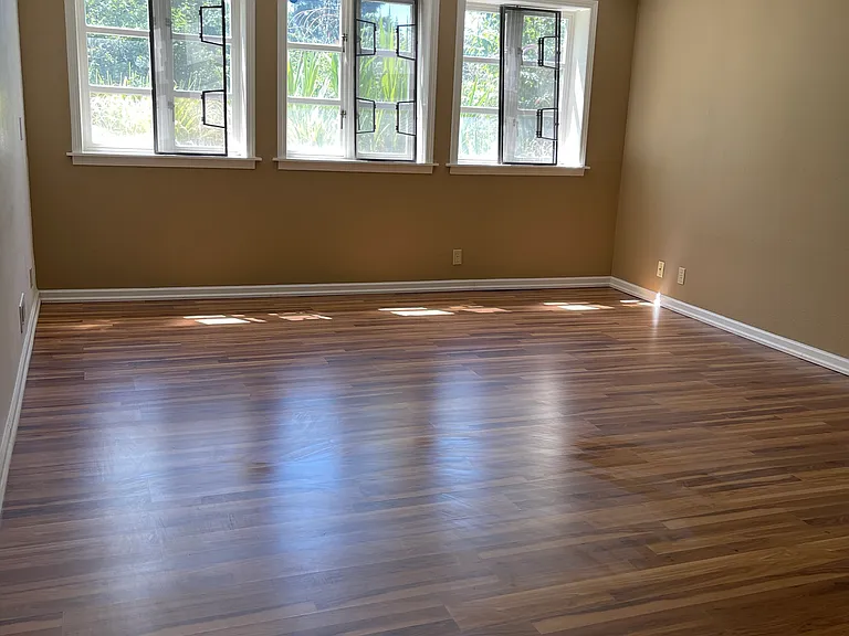 living room with wooden flooring