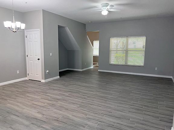Spacious open floor plan, living and dining area.