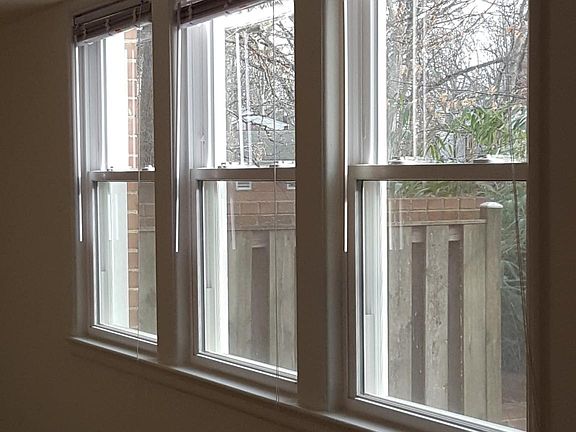 Looking out from living room