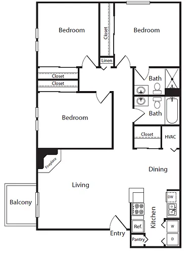 Floor plan Bradbury