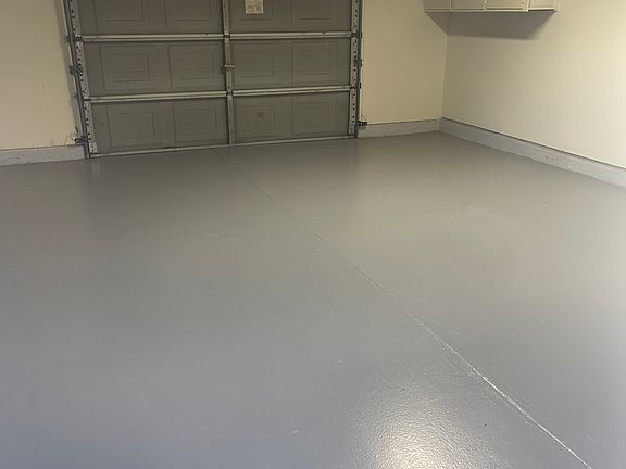 Interior of garage