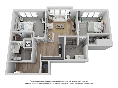 Floor plan A-2C3