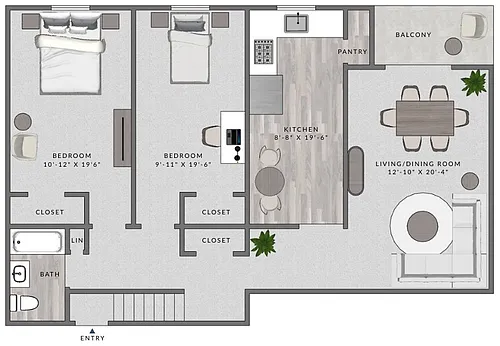 Floor plan B1 - 2X1