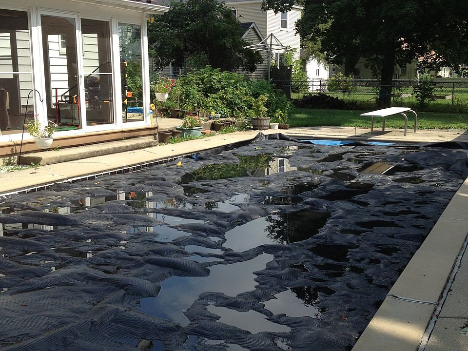 Cement inground pool