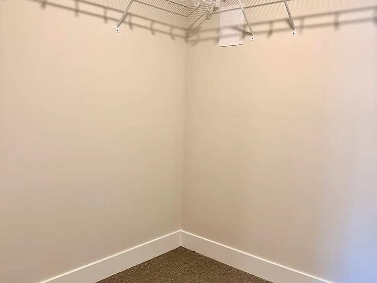 Walk-in closet on lower level