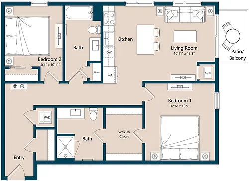 Floor plan B2