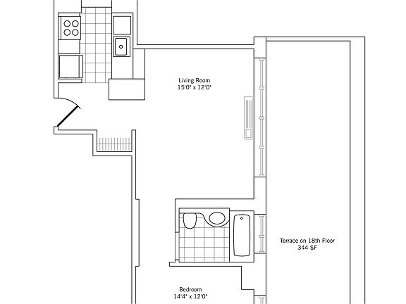 3rd image of 222 E 34th St APT 1802