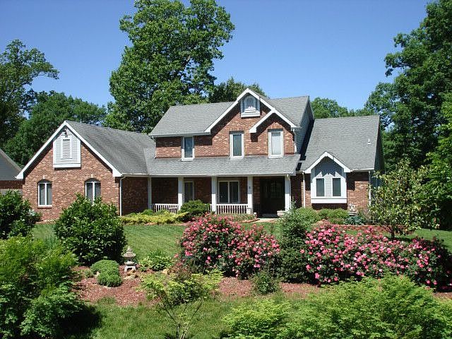 Front of house with garden