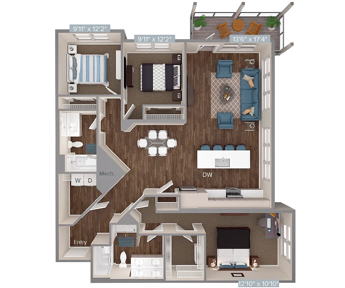 Floor plan CM05-D1-1335