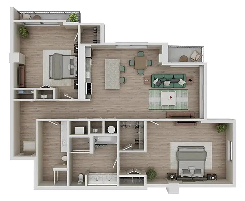 Floor plan B5 - Renovated