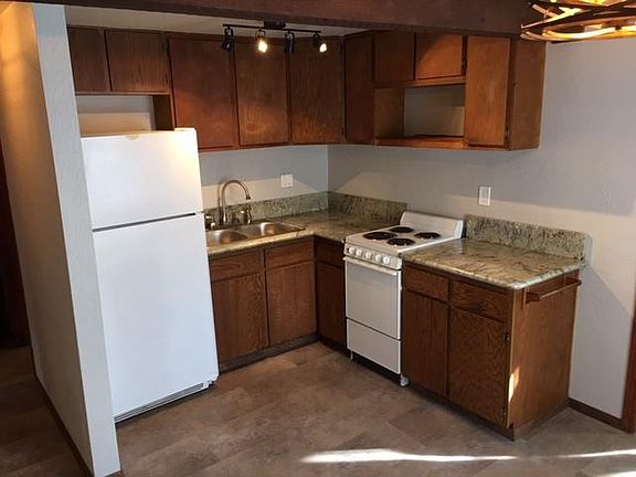 Kitchen with granite counters