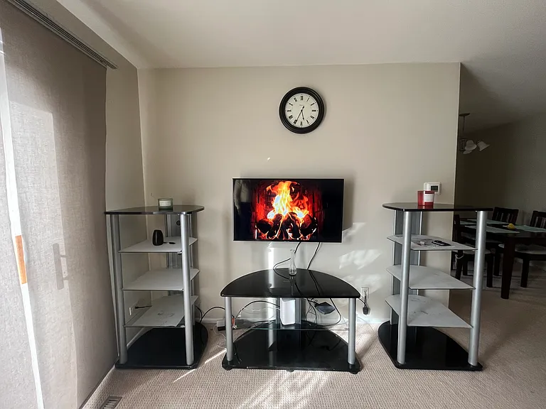 Living room with 55" Samsung HDTV