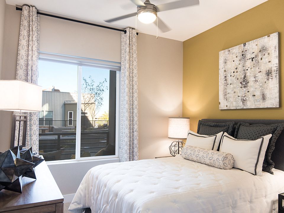 Ceiling fans in bedroom and living room