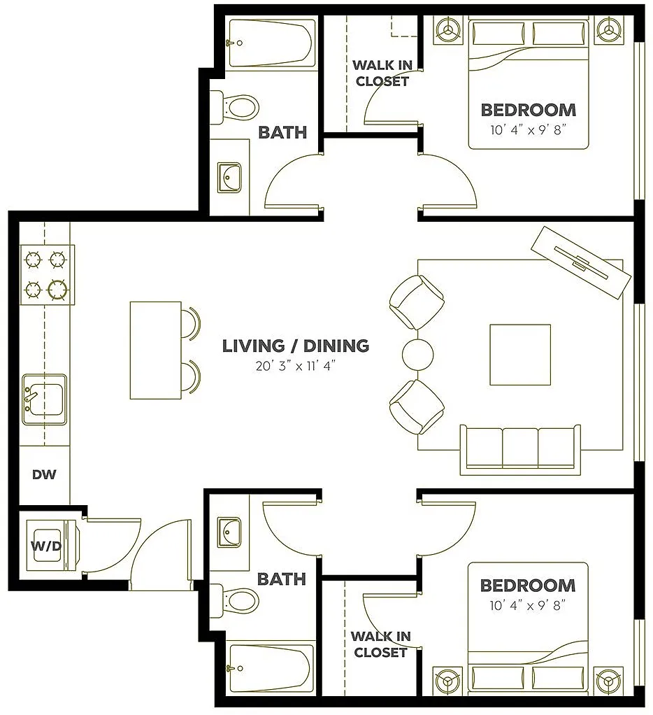 Floor plan 2X2 D8