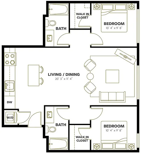 Floor plan 2X2 D9