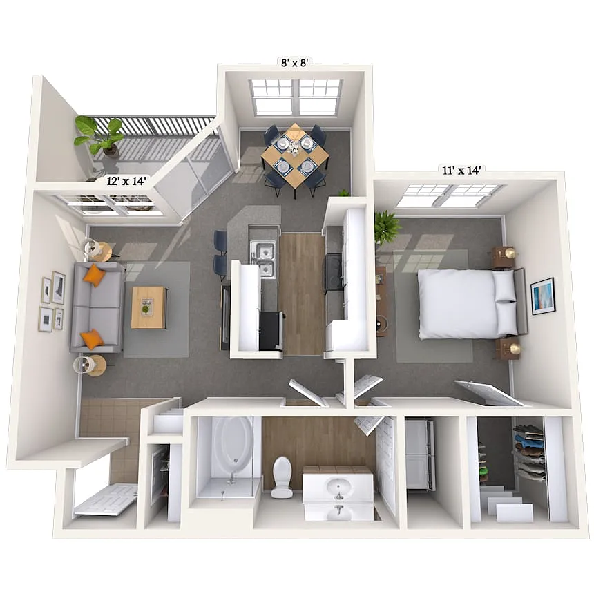 Floor plan Chelsea 1E