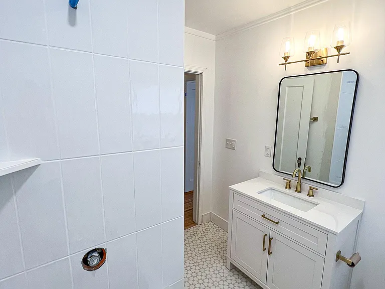 Shower will have finished before tenant moves in