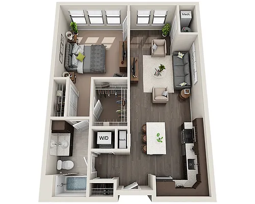 Floor plan A1F (1x1)