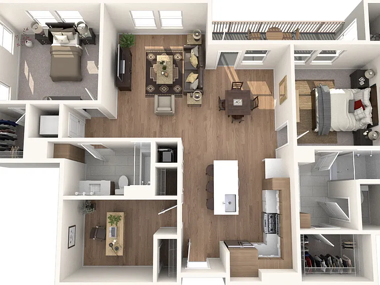 2 Bedroom, 2 Bath 2 Bedroom, 2 Bath