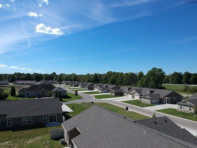 aerial photo of community