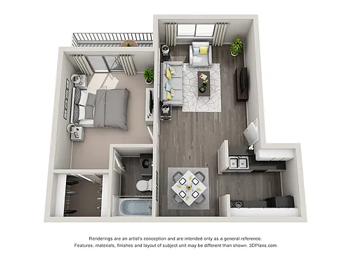 Floor plan 1x1 DS