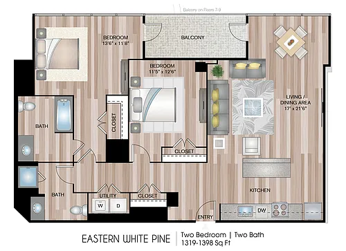 Floor plan Eastern White Pine