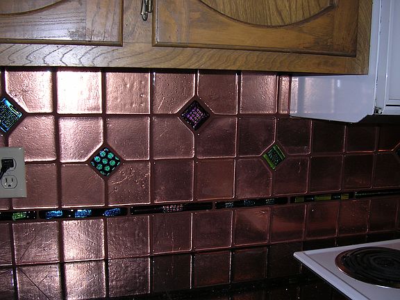 Fused Glass Backsplash