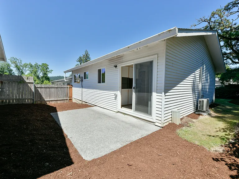 Private Patio and Backyard Area