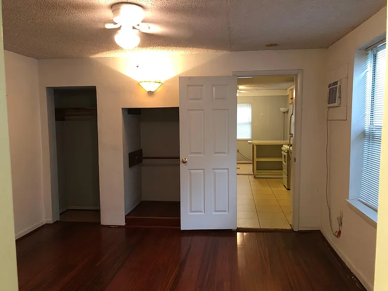 Bedroom with two closets