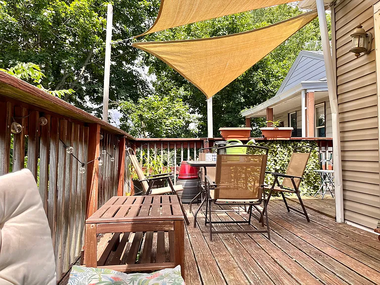 Another view of the patio.