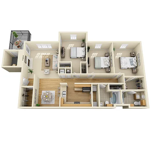 Floor plan The Sand Dollar