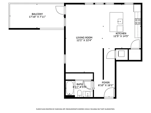 Floor plan A2 with Large Balcony