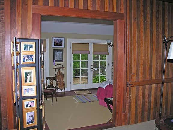 Original rolling door to bonus room