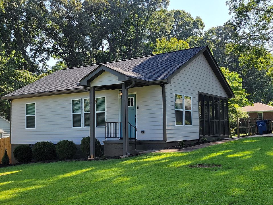 2437 Hillcrest Drive. 2 bedroom, 1 bathroom home with off-street parking and a screened-in porch.