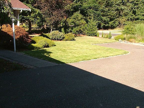 Extra paved area for parking