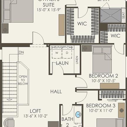 Second Floor 3 br 2.5 ba