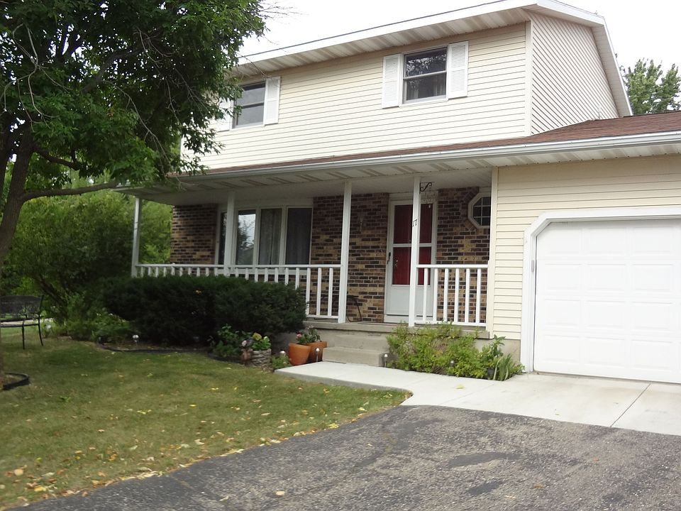 Front of house showing porch