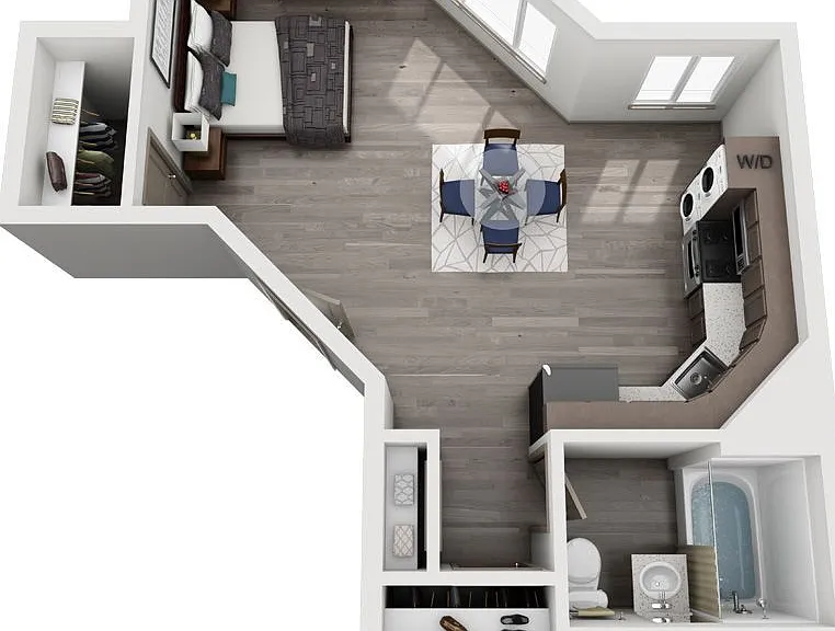 Cooper George - Post - 1 Beds - 1 Baths - 408 Sq. ft.