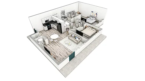 Floor plan 2-1 BR Premier Retreat Summit