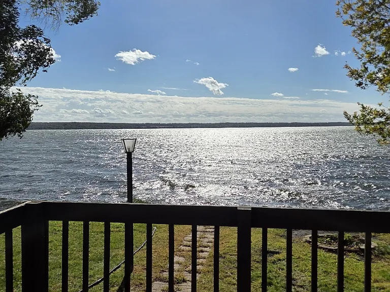 Backyard deck view
