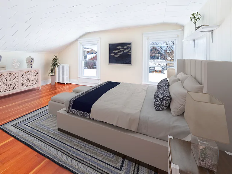 Bedroom 2 (upstairs) - digitally staged