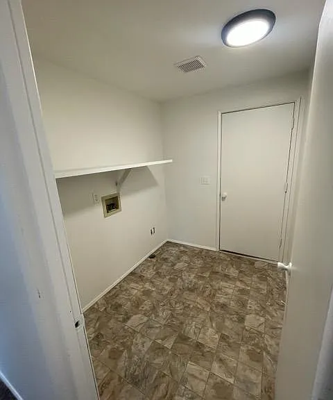 Laundry Room off Garage, Hookups for Electric Washer and Dryer